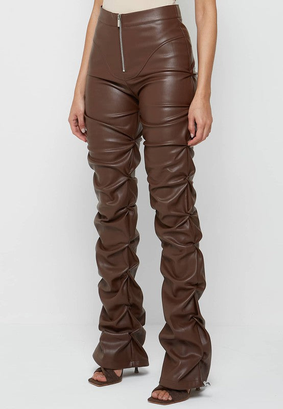 Troy Faux Leather Pants