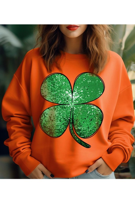 St Patricks Day Graphic Fleece Sweatshirt