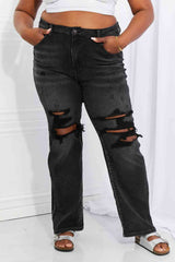 Risen Lois Distressed Loose Fit Jeans